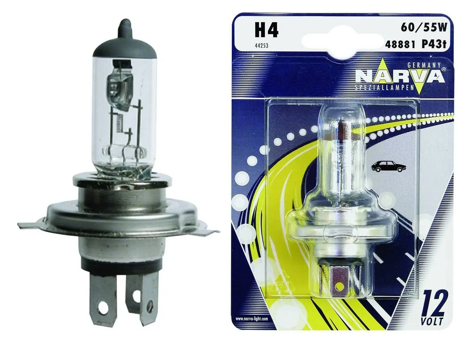H4 12V 60/55W P43t-38 NVA B1