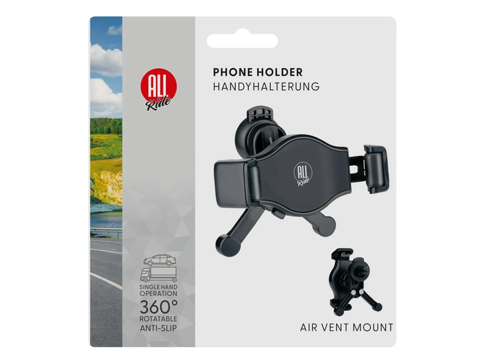 AR Handyhalterung für Lüftungsschlitz, 360 Grad